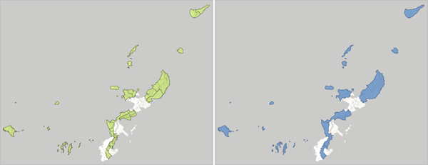 Dissolved Boundaries for municipalities in Kyushu, Japan Dissolved Boundaries for municipalities in Kyushu, Japan